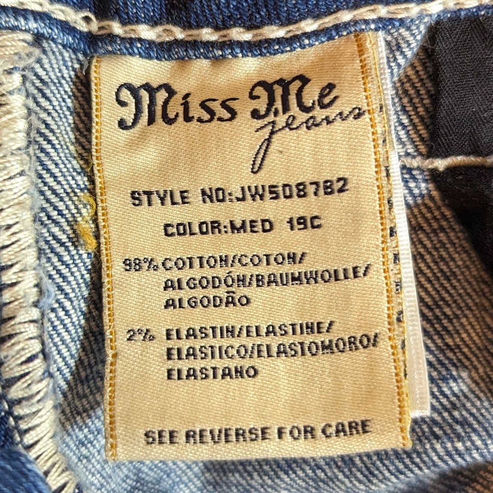 Womens Blue Embroidered Bootcut Jeans - 7 For All Mankind Style - Picture 10 of 15